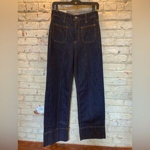 Ariat Women’s Tomboy Wide Leg Ultra High Rise Deep Indigo Jeans